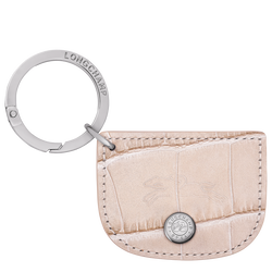 Re-Play Key ring , Chalk - Leather