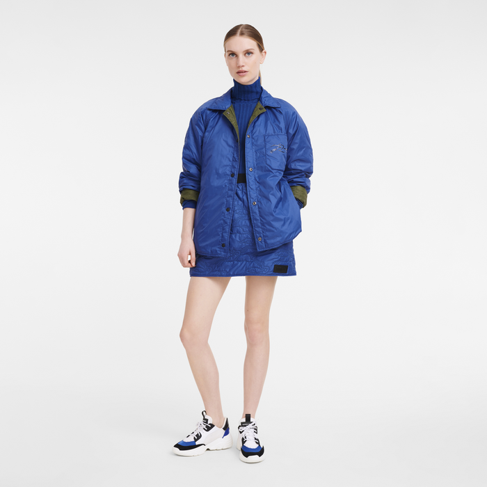 Fall-Winter 2022 Collection Reversible jacket, Khaki/Blue