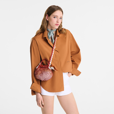 ル プリアージュ® コレクション メッシュバッグ , テラコッタ - ファブリック