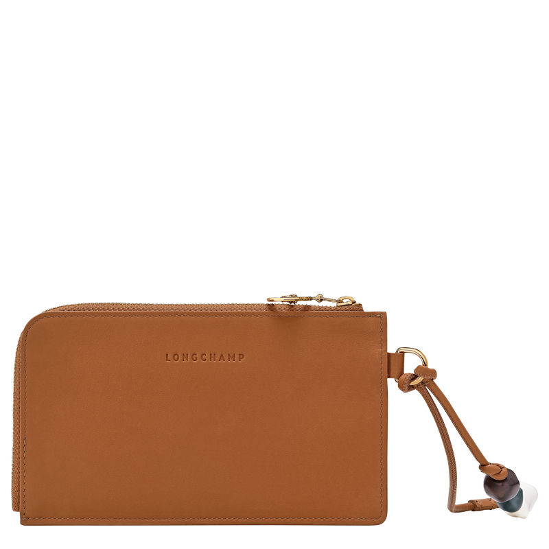 Le Pliage Xtra Pouch , Cashew - Leather  - View 3 of 4
