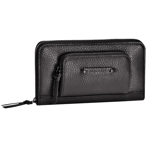 Portefeuille zippé, 001 Noir Portefeuille zippé, 001 Noir, hi-res