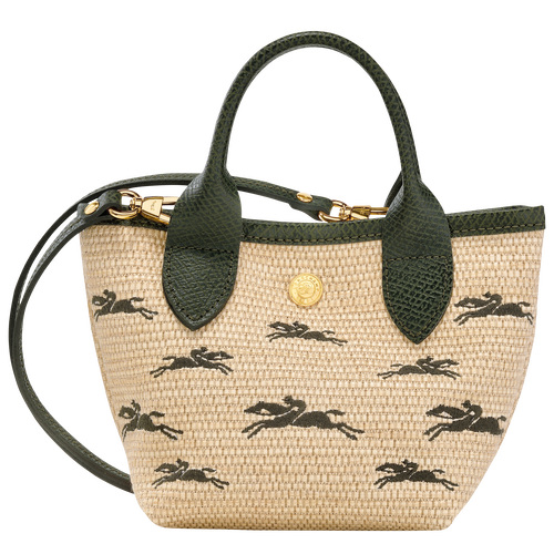 Le Panier Pliage XS Basket Khaki Canvas Longchamp US