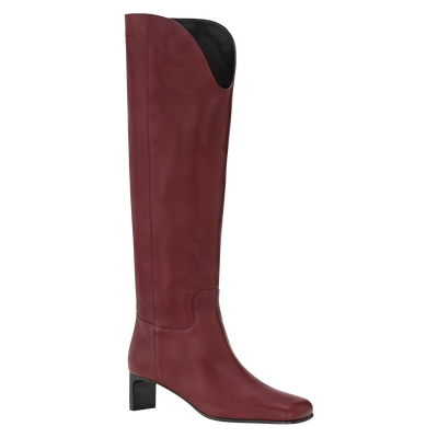 La Cavalière Heel boots, Pomegranate
