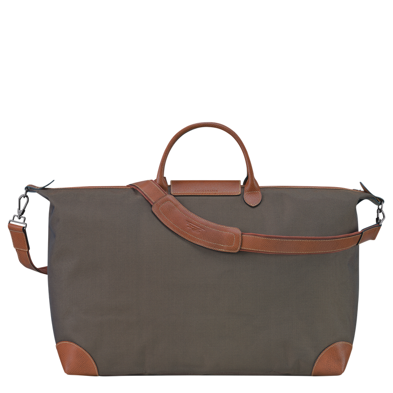 Reisetasche M Boxford , Recyceltes Canvas - Braun  - Ansicht 3 von 5