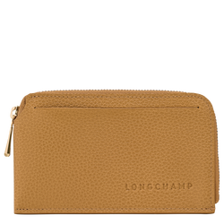 Le Foulonné Card holder , Nutmeg - Leather