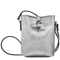 Le Roseau XS Crossbody bag , Silver - Leather