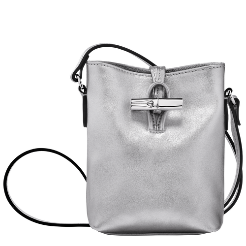 Roseau XS Crossbody bag Silver Leather Longchamp GB