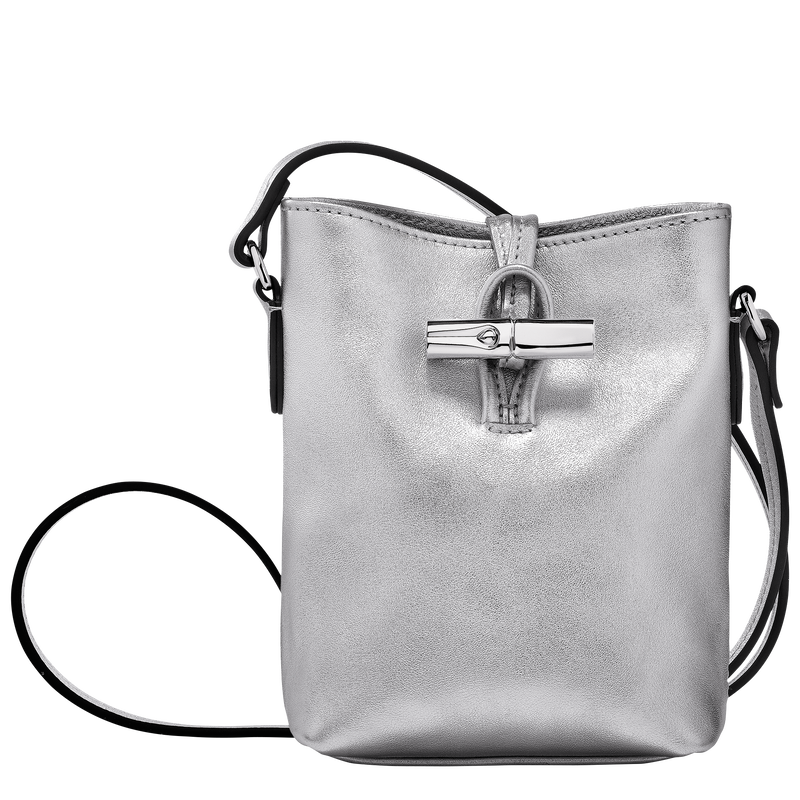 Roseau XS Crossbody bag , Silver - Leather  - View 1 of  2