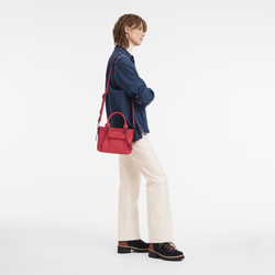 Longchamp 3D Tas met handgreep aan de bovenkant S , Rood - Leder