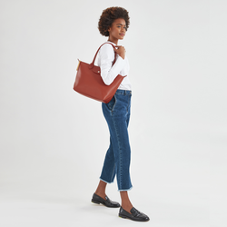Le Pliage City 肩揹袋 M , 赤褐色 - 帆布