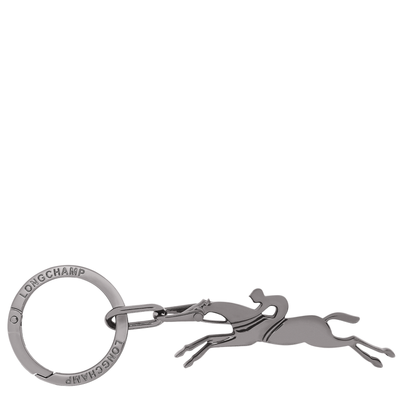 Cavalier Longchamp Keyring , Black - Metal  - View 1 of 1