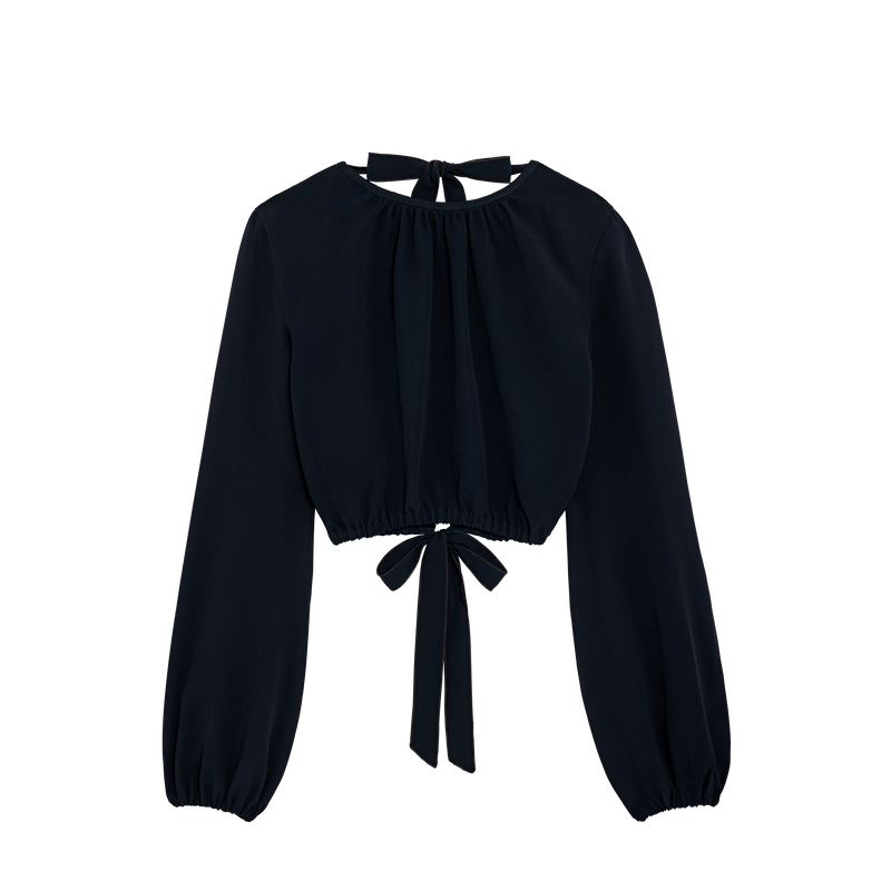 Top , Black - Crepe  - View 1 of  5