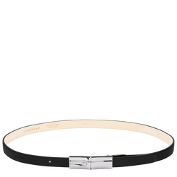 Le Roseau Ladies' belt , Black - Leather