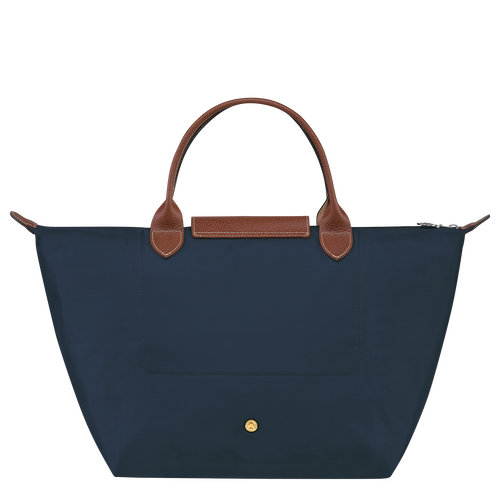 Le Pliage Original Tas met handgreep aan de bovenkant M , Marineblauw - Gerecycled canvas - Weergave 4 van  6