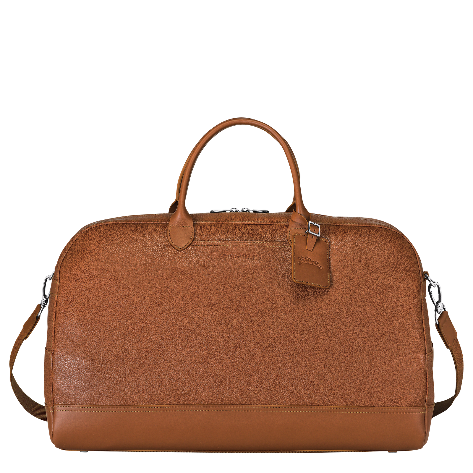 Longchamp leather top travel bag