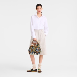 Le Pliage Collection L Mesh bag , Lichen - Canvas