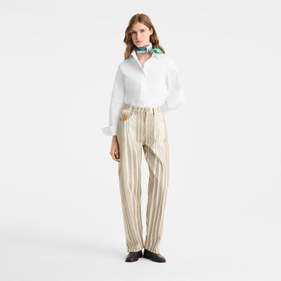 Broek , Groen erfgoed - Bedrukte gabardine