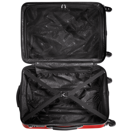 Valise à roulettes, Rouge - Vue 3 de 3 Valise à roulettes, Rouge, hi-res - Vue 3 de 3
