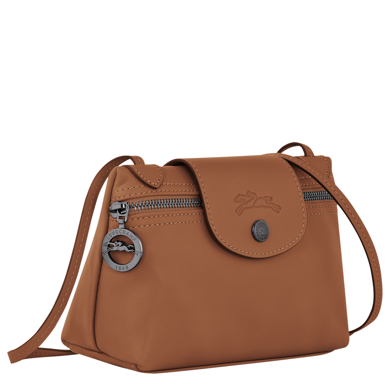 Umhängetasche XS Le Pliage Xtra , Leder - Cognac  - Ansicht 3 von 5