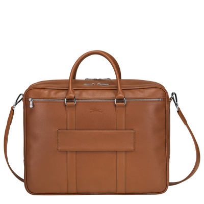 Le Foulonné Briefcase L, Caramel