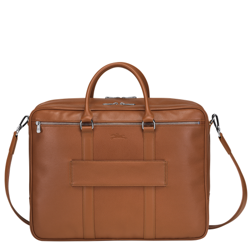 Le Foulonné L Briefcase , Caramel - Leather - View 4 of  5