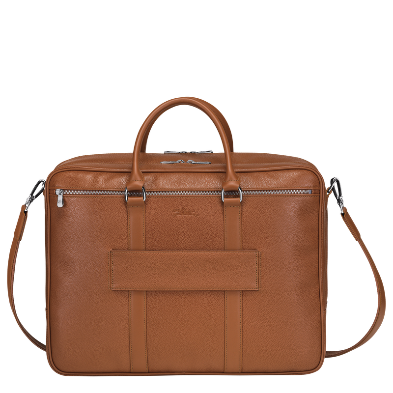 Le Foulonné L Briefcase , Caramel - Leather  - View 4 of  5