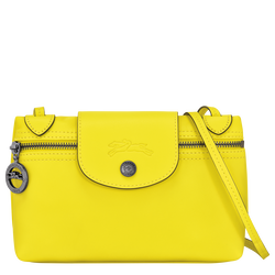 Le Pliage Xtra 斜背袋 XS , 檸檬黃 - 皮革