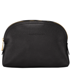 NEW POUCH LONGCHAMP TROUSE LE PLIAGE L4549757001 NEW POUCH BLACK LEATHER  ref.581867 - Joli Closet