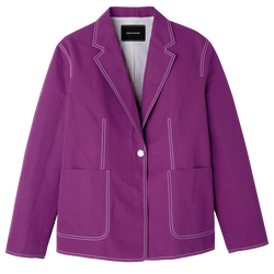 外套 , 紫色 - 華達呢