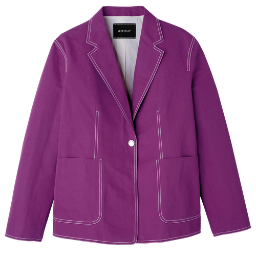外套 , 紫色 - 華達呢 - 查看 1 3