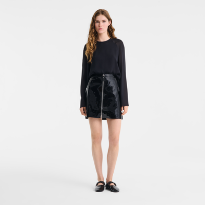 Rok , Zwart - Leder