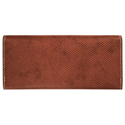 Langes klapbares Portmonaie &Eacute;pure , Leder - Braun