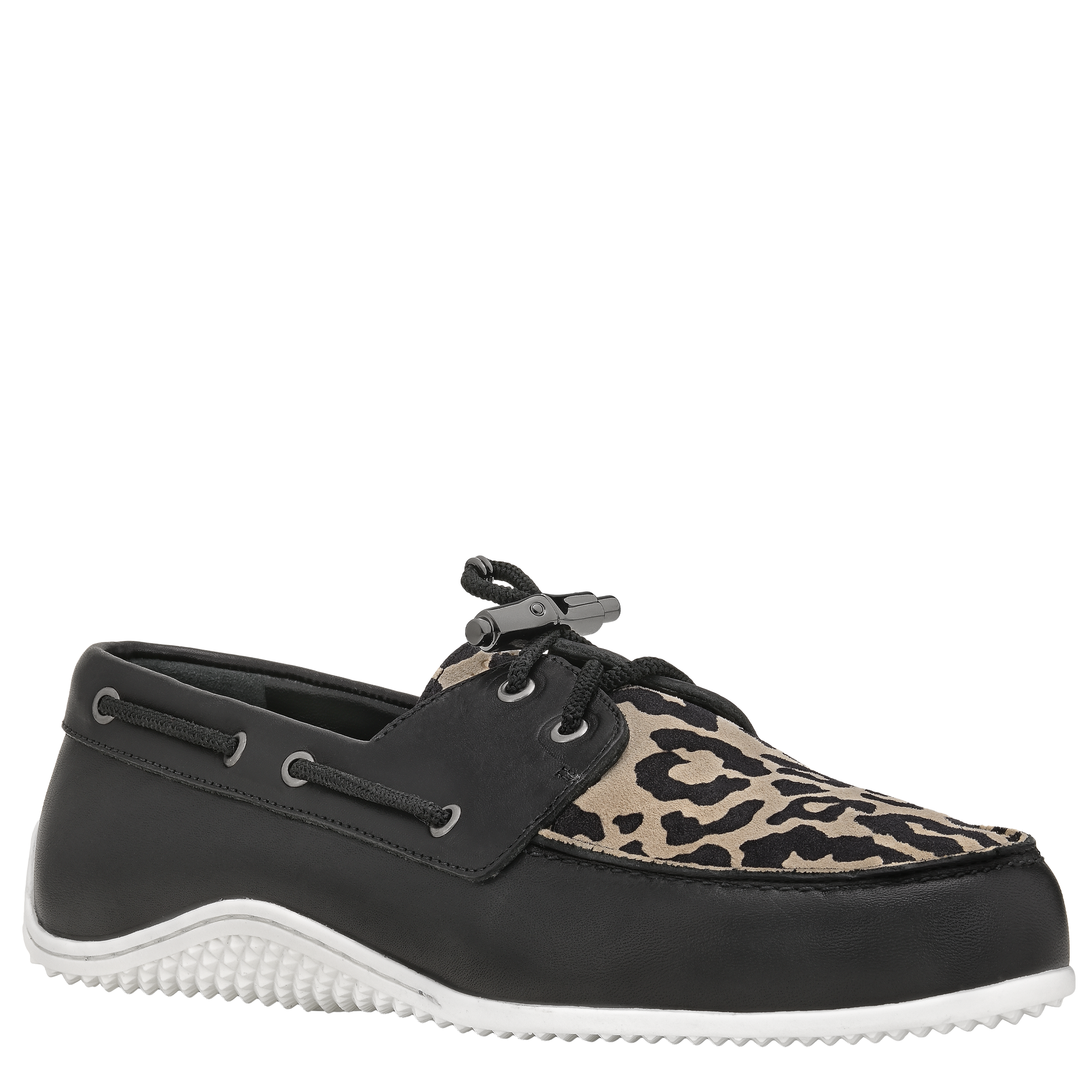 Longboat Loafer, Black/Beige