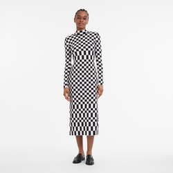 Robe , Maille - Noir/Blanc