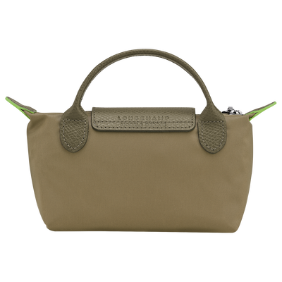 Le Pliage Green Pouch with handle, Artichoke