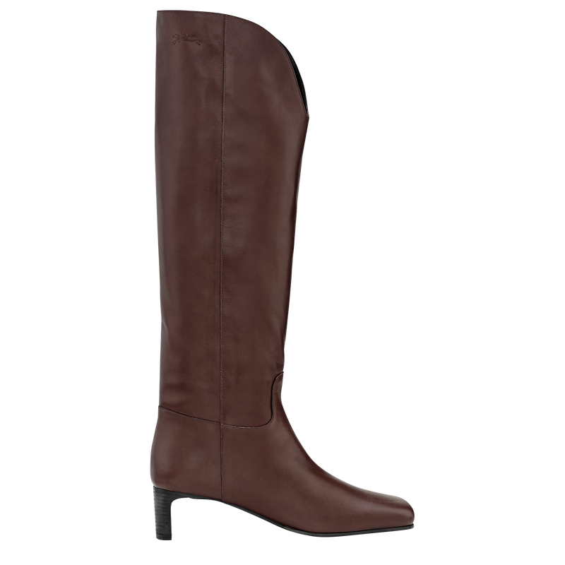 La Cavalière Heel boots , Mocha - Leather  - View 1 of  4