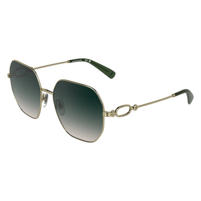 Sunglasses , Gold/Gradient green pink - OTHER