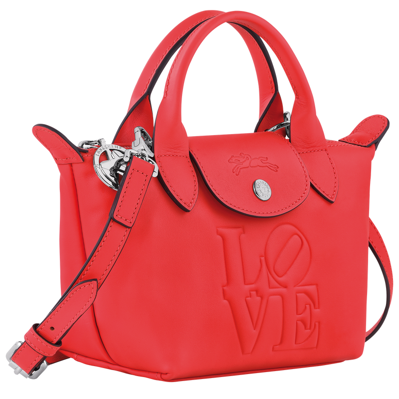 Handtasche XS Longchamp x Robert Indiana , Leder - Rot  - Ansicht 3 von 5