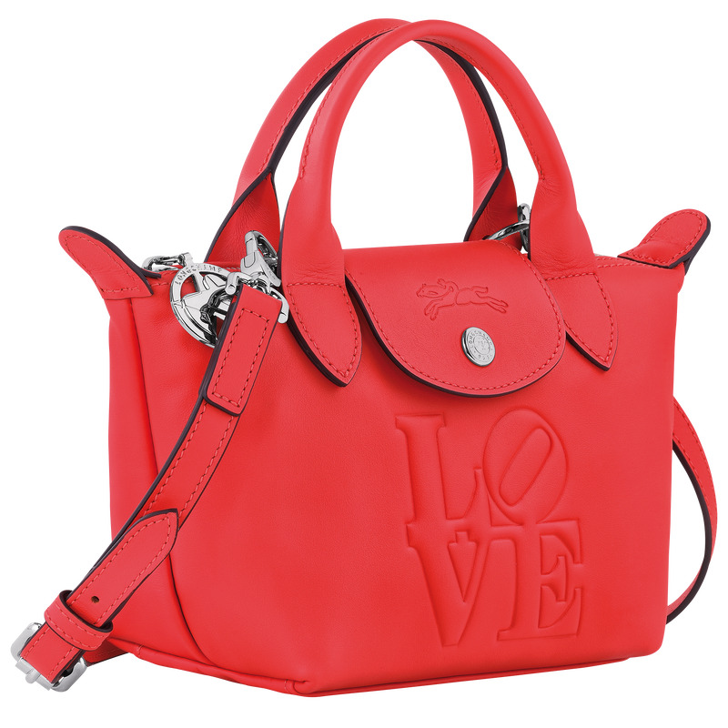 Handtasche XS Longchamp x Robert Indiana , Leder - Rot  - Ansicht 3 von 5