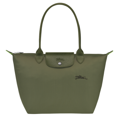 Borsa da spalla M Le Pliage Green , Tela riciclata - Verde Foresta