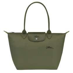 Le Pliage Green M Tote bag , Forest - Recycled canvas
