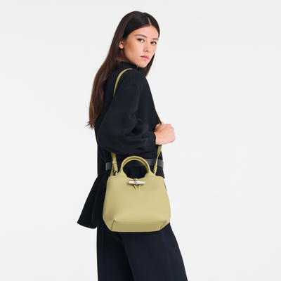 Le Roseau S Handbag , Pistachio - Leather