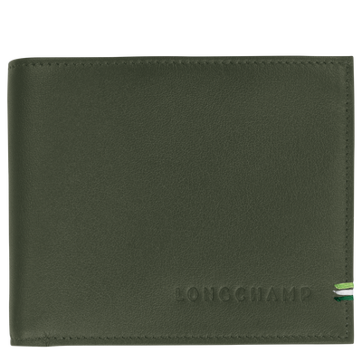 Longchamp sur Seine Wallet , Khaki - Leather