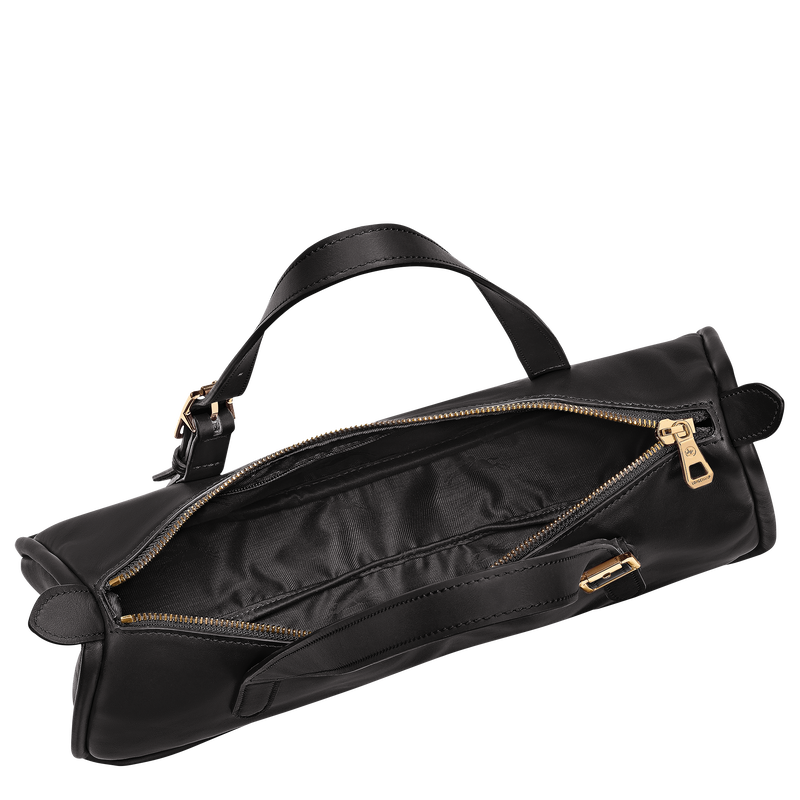 Sac port&eacute; &eacute;paule L Looong , Cuir - Noir  - Vue 5 de 6
