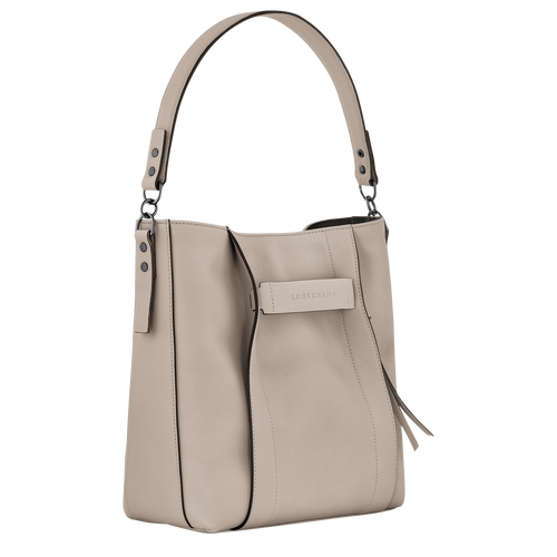 Longchamp 3D M Hobo bag Clay - Leather | Longchamp GB