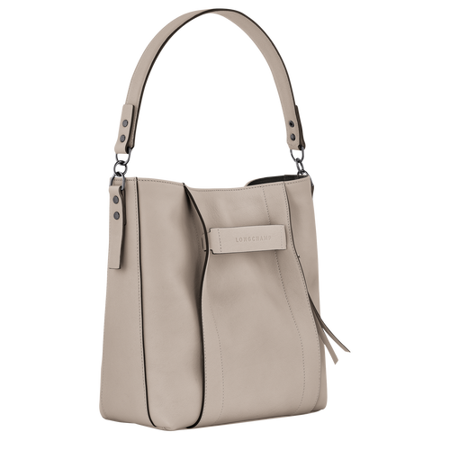 Longchamp 3D M Hobo bag , Clay - Leather - View 3 of  5