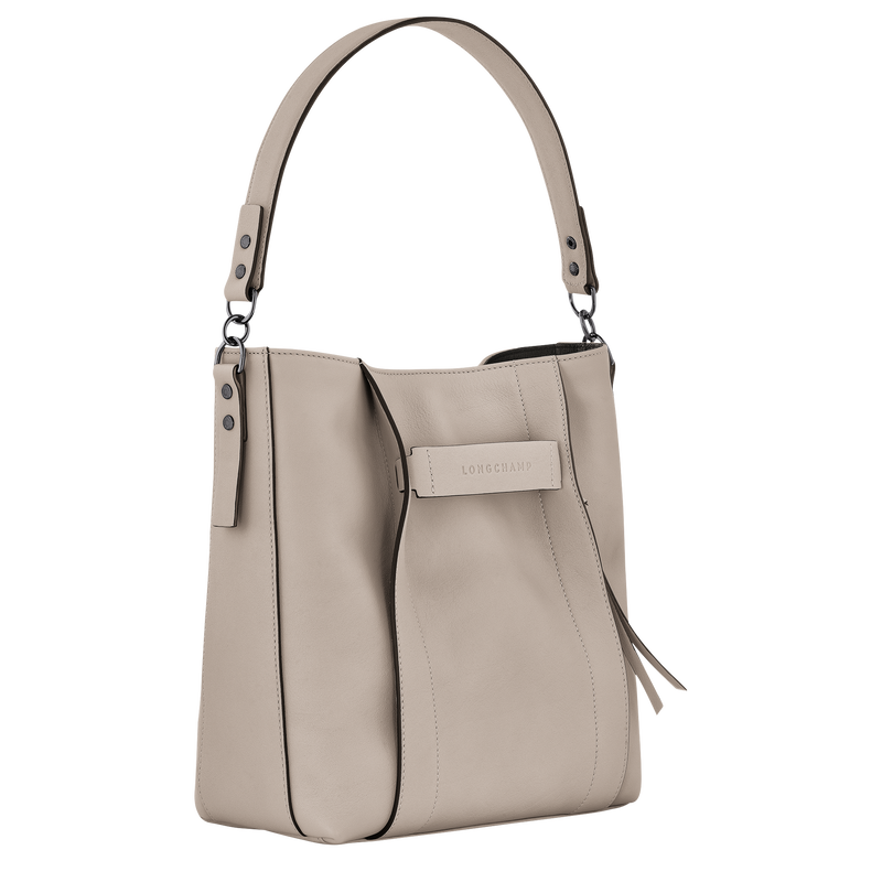 Longchamp 3D M Hobo bag , Clay - Leather  - View 3 of  5