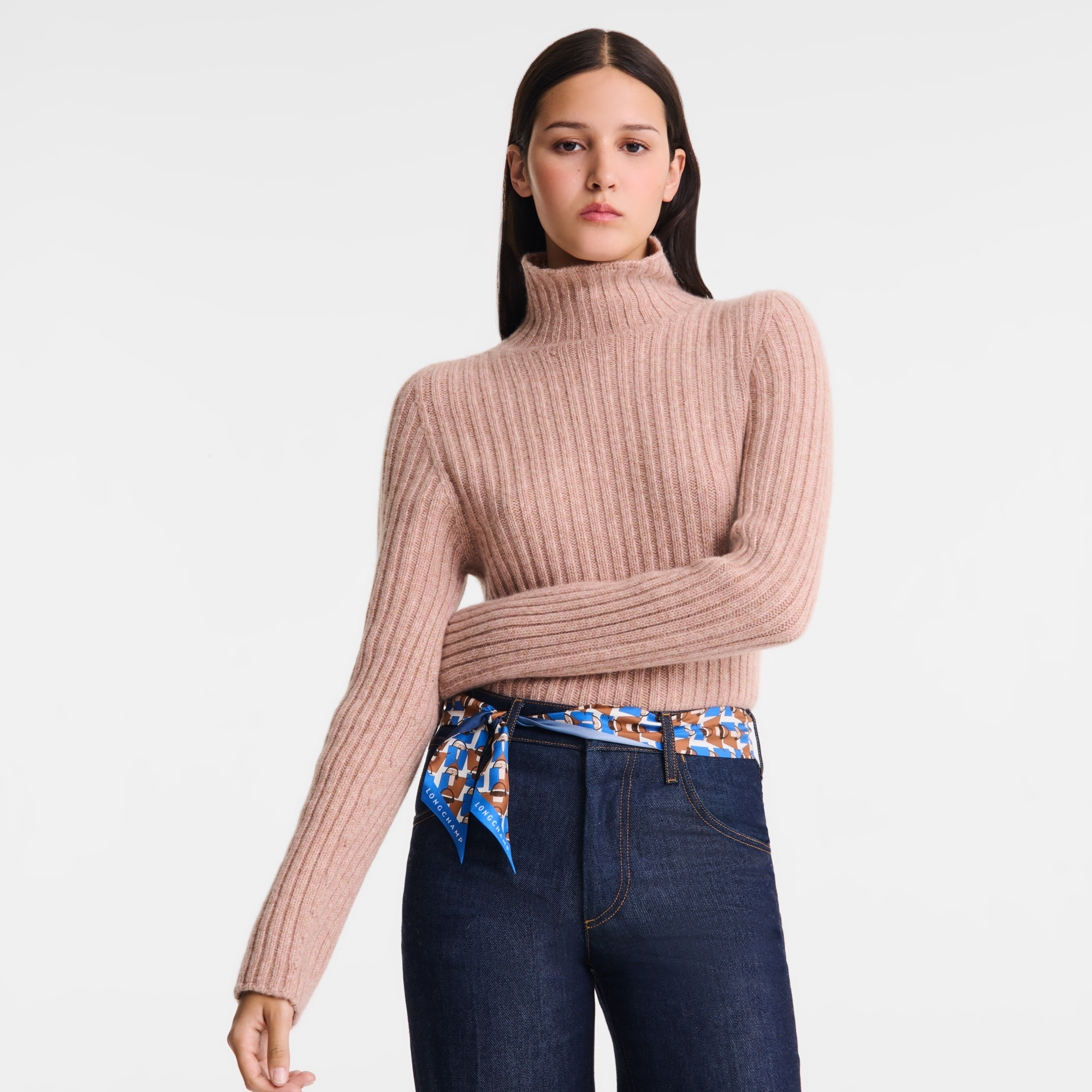 High neck sweater, Pink Tea - View 3 of
3 - zoom in null High neck sweater, Pink Tea