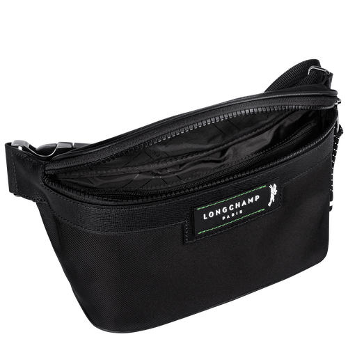 Le Pliage Energy M Belt bag , Black - Recycled canvas - View 4 of  5