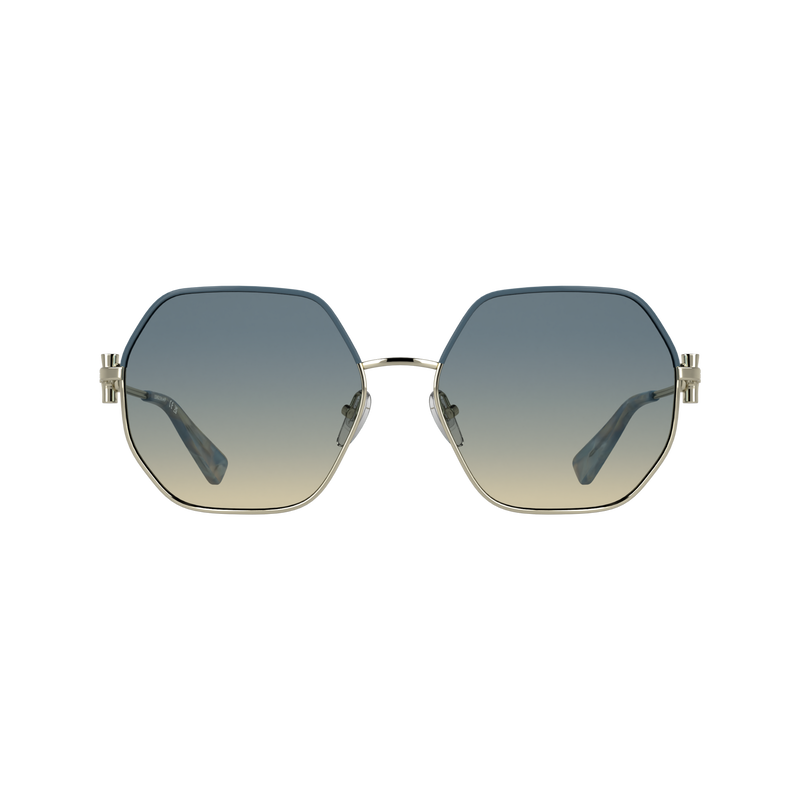 Sunglasses , Gold/Blue - Metal  - View 1 of 2